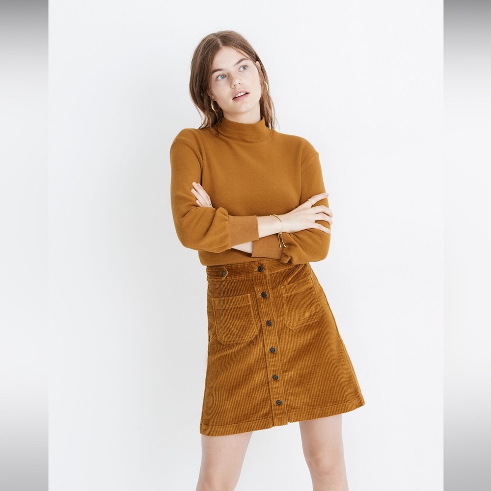Madewell skirt Corduroy A-Line Mini Skirt: Patch Pocket Edition size 00 new